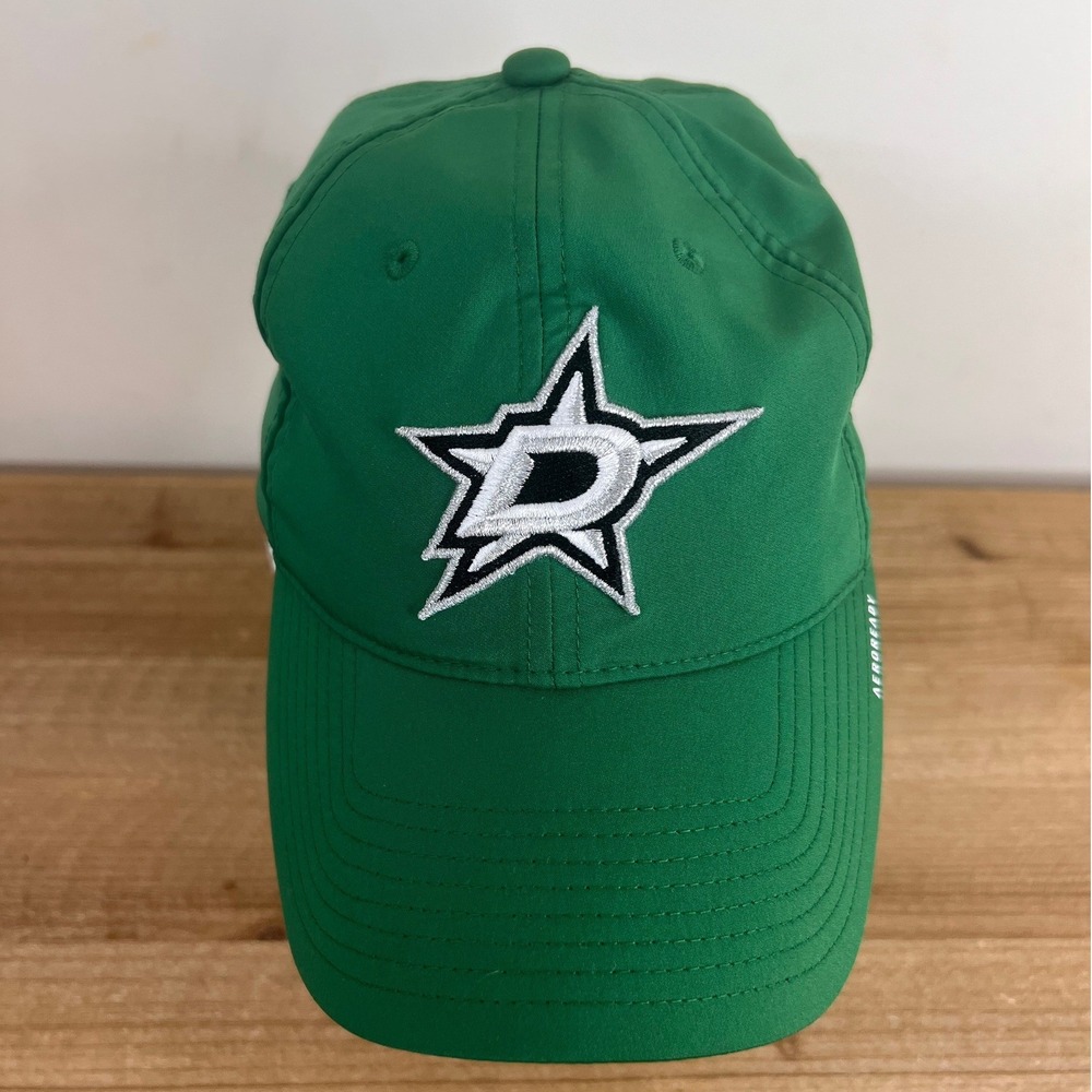 Adidas Dallas Stars NHL Aeroready Adjustable Hat Green Baseball Cap Men's